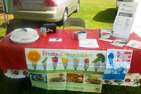 Visitors to the farmer's market in Jemison last year had the opportunity to learn about the Farmers Market Nutrition Program.