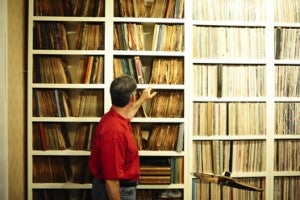 Schiermann has about 8,000 records in his collection.